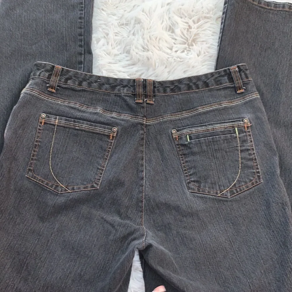 French Cuff Gray Jeans - Picture 2 of 11